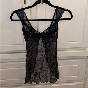 Baby doll lace negligee